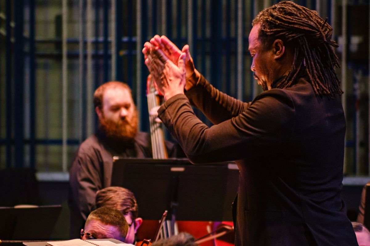 Conductor gestures during a concert